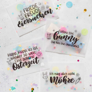 Konfetti Tüten für Ostern: Vorlage zum Ausdrucken