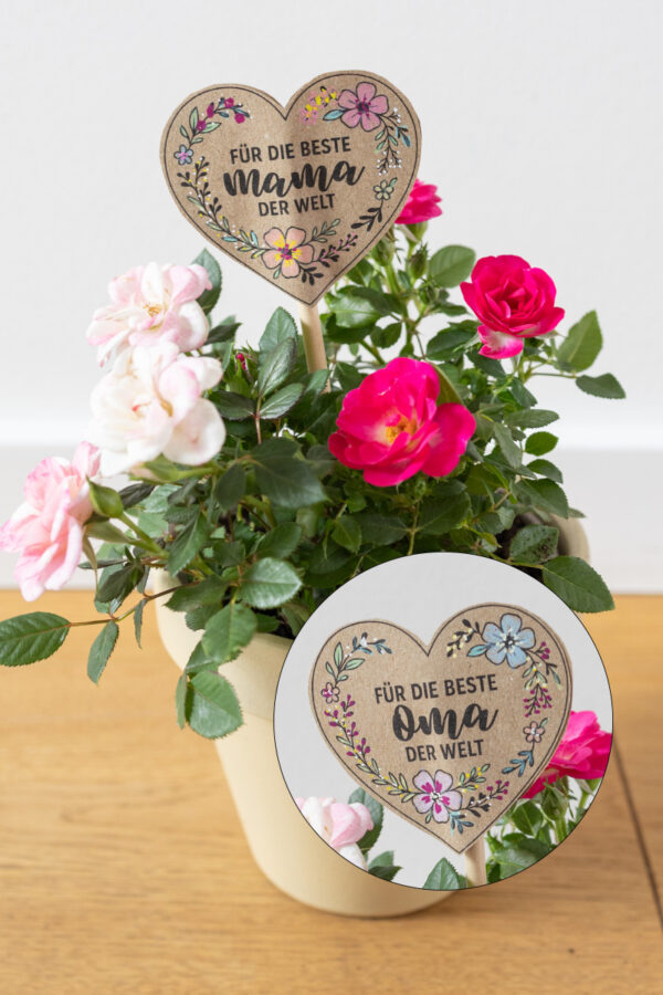 Blumenstecker Vorlage zum Ausdrucken Blumenstecker: Vorlage zum Ausdrucken