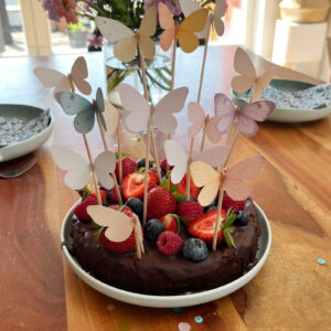 Schmetterlings Cake Topper | Vorlage zum Ausdrucken