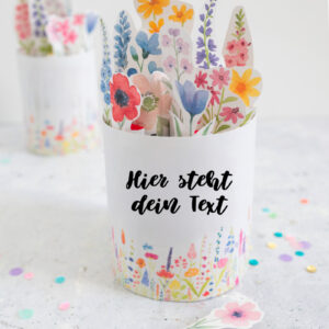 duplo Banderole "Blumenstrauß"- Vorlage zum Ausdrucken BLANKO VERSION