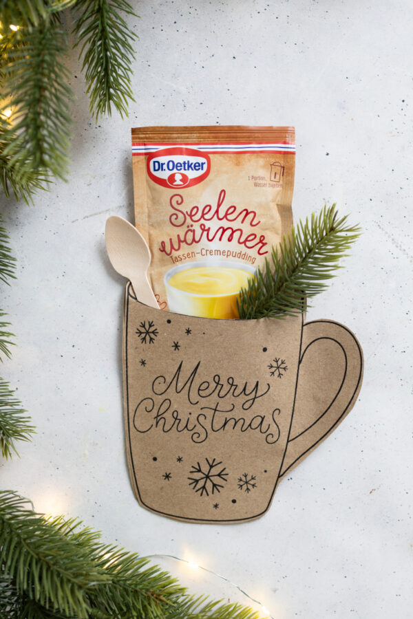Merry Christmas Tasse - Vorlage zum Ausdrucken