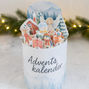 duplo Mini Adventskalender Winterlandschaft - Vorlage zum Ausdrucken