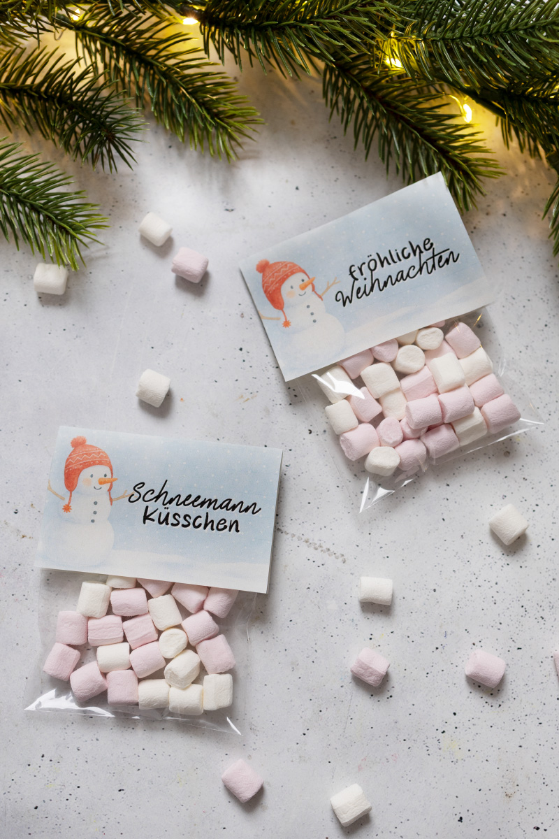 Schneemann-Küsschen