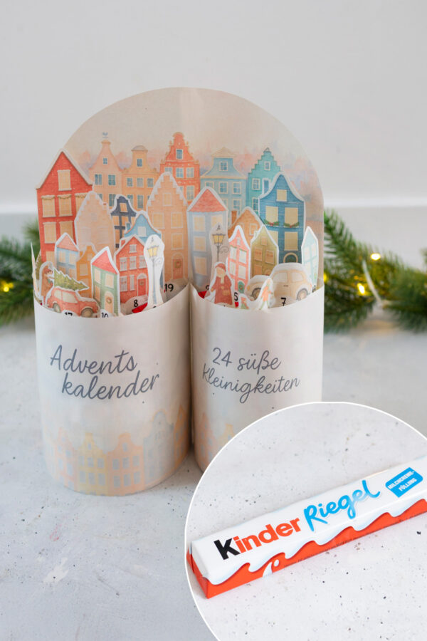 Winterstadt-Kinderriegel-Adventskalender Winterstadt-Kinderriegel-Adventskalender