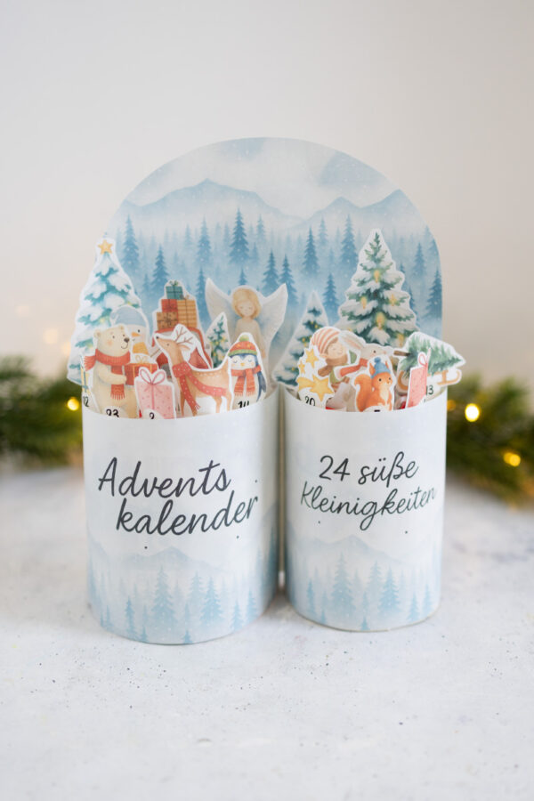 duplo Mini Adventskalender Winterlandschaft Version 2 - Vorlage zum Ausdrucken duplo Mini Adventskalender Winterlandschaft Version 2 - Vorlage zum Ausdrucken