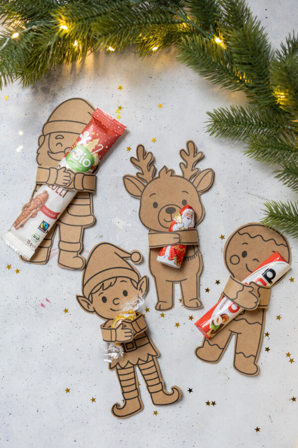 Mitbringsel Weihnachtsfiguren - Vorlage für Weihnachten