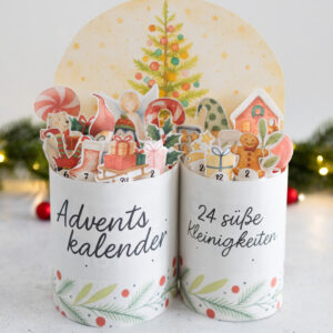 duplo Mini Adventskalender Version 2 - Vorlage zum Ausdrucken