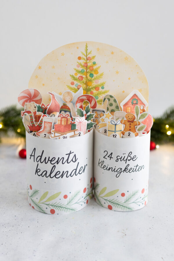 duplo Mini Adventskalender Version 2 - Vorlage zum Ausdrucken