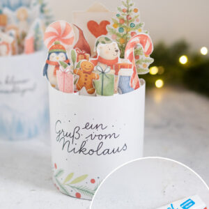 Kinderriegel Banderole "Weihnachten" - Vorlage zum Ausdrucken