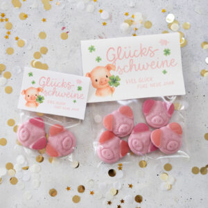 Glücksschweine | Vorlage zum Ausdrucken