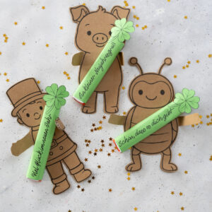 Kinderriegel Banderole - Vorlage für Silvester zum Ausdrucken