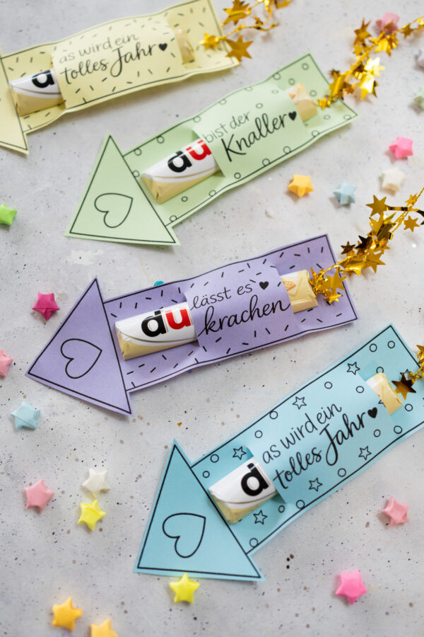 duplo Banderole in Raketen-Form - Vorlage zum Ausdrucken