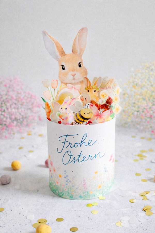 Duplo Banderole für Verpackung für Ostern mit Vorlage zum Ausdrucken