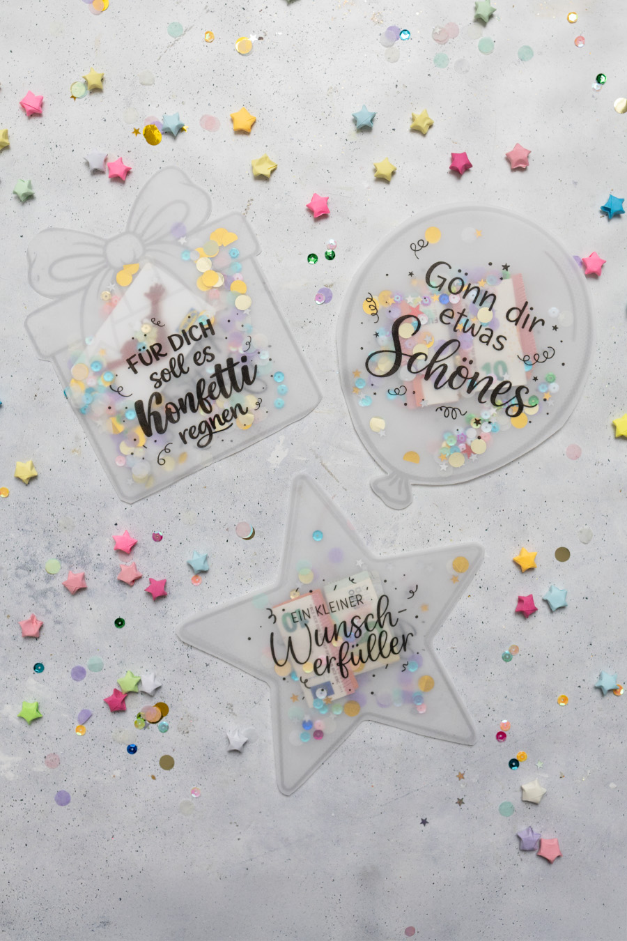 Geburtstags-Schüttelkarten