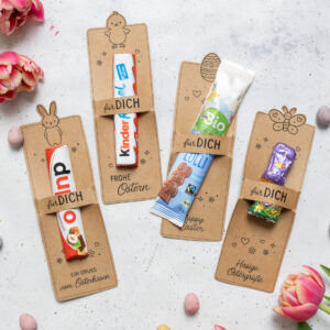 Oster-Mitbringsel für Schokolade - Vorlage zum Ausdrucken