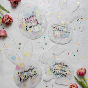 Ostern Schüttelkarten: Vorlage zum Ausdrucken