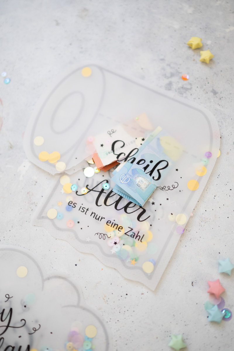 Witzige Geburtstags-Schüttelkarten: Vorlage zum Ausdrucken