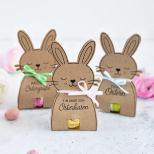 Osterhasen für Pralinen - Vorlage zum Ausdrucken