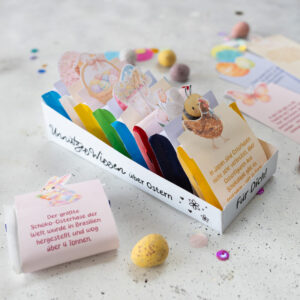 Ritter Sport Mini Schokolade lustige Fakten - Vorlage für Ostern zum Ausdrucken