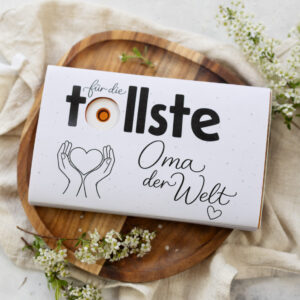 Toffifee Banderole "Tollste Oma der Welt"- Vorlage zum Ausdrucken