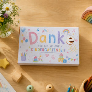 Toffifee Banderole „Abschiedsgeschenk Kindergarten"- Vorlage zum Ausdrucken