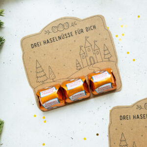 3 Haselnüsse für dich - Vorlage zum Ausdrucken