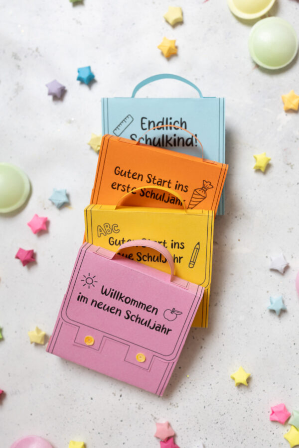 kinder Schokolade als Mini-Schulranzen Vorlage zum Ausdrucken4