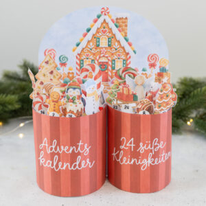 duplo Mini Adventskalender Lebkuchenhaus Version 2 - Vorlage zum Ausdrucken