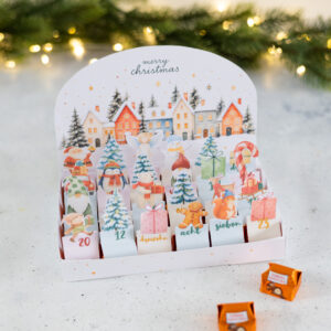 Ferrero Küsschen Mini Adventskalender - Vorlage zum Ausdrucken