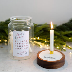 Kerzen-Adventskalender - Vorlage zum Ausdrucken