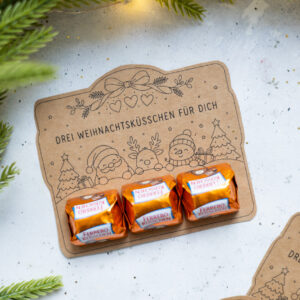 Weihnachtsküsschen für dich - Vorlage zum Ausdrucken