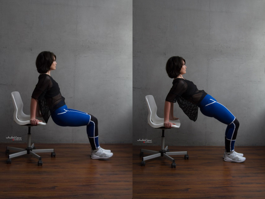 3 Fitness-Übungen im Büro für einen starken Rücken