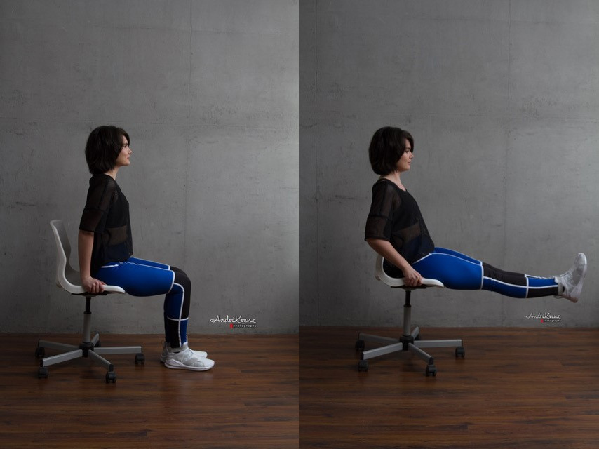 3 Fitness-Übungen im Büro für einen starken Rücken