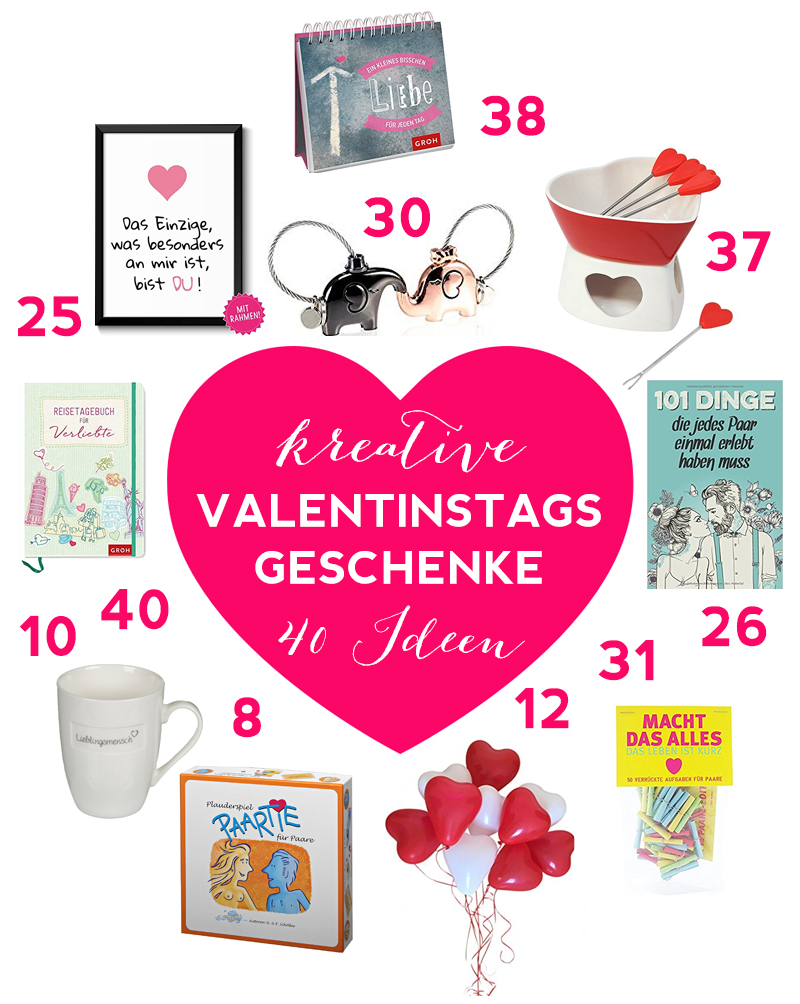 Für Verliebte: 40 kreative Geschenke zum Valentinstag